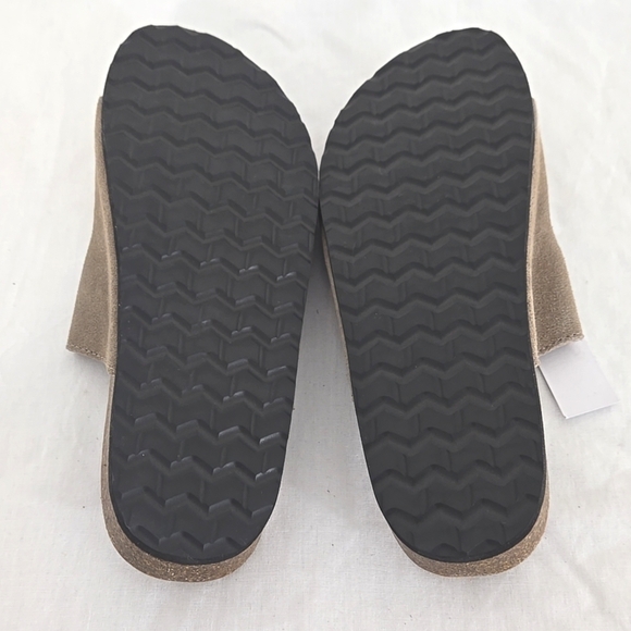 *NWT* Sonoma Taupe Leather Adjustable Straps Sandals Comfort Beach Summer, 8M - Picture 5 of 8